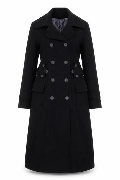 Womens UK Size 10 Rocha.John Rocha Black Trench Coat