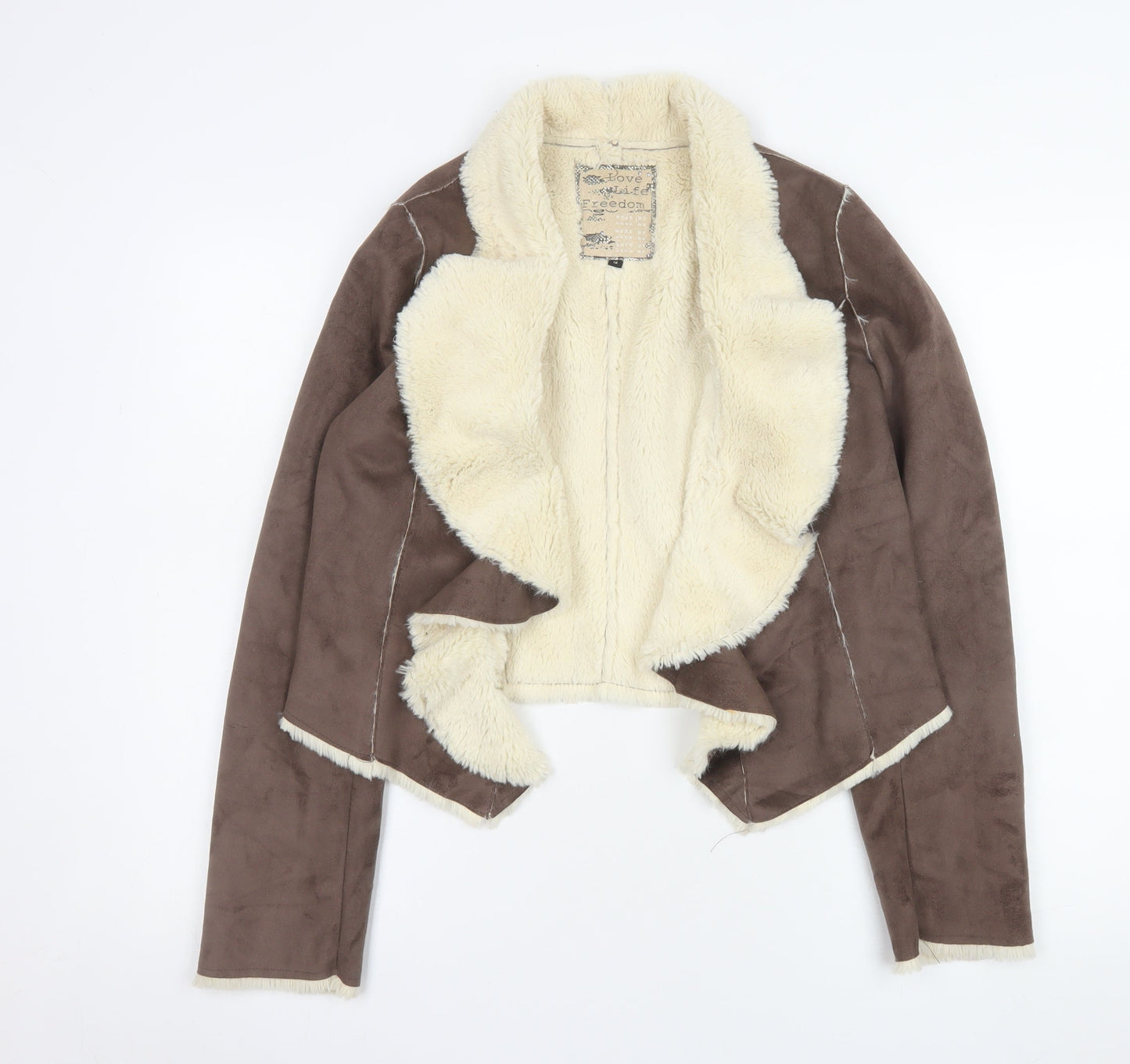 Womens UK Size 12 New Look Brown Basic Jacket