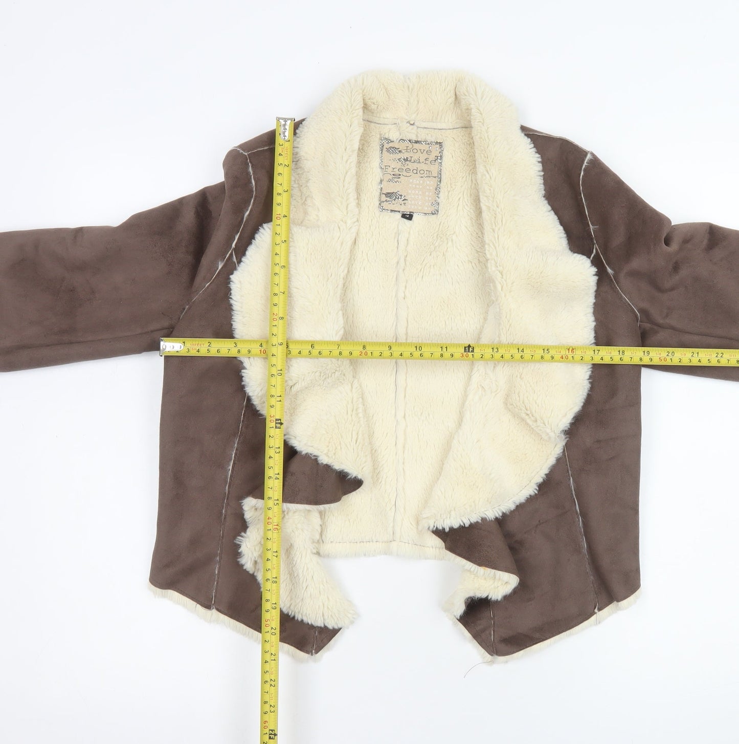 Womens UK Size 12 New Look Brown Basic Jacket