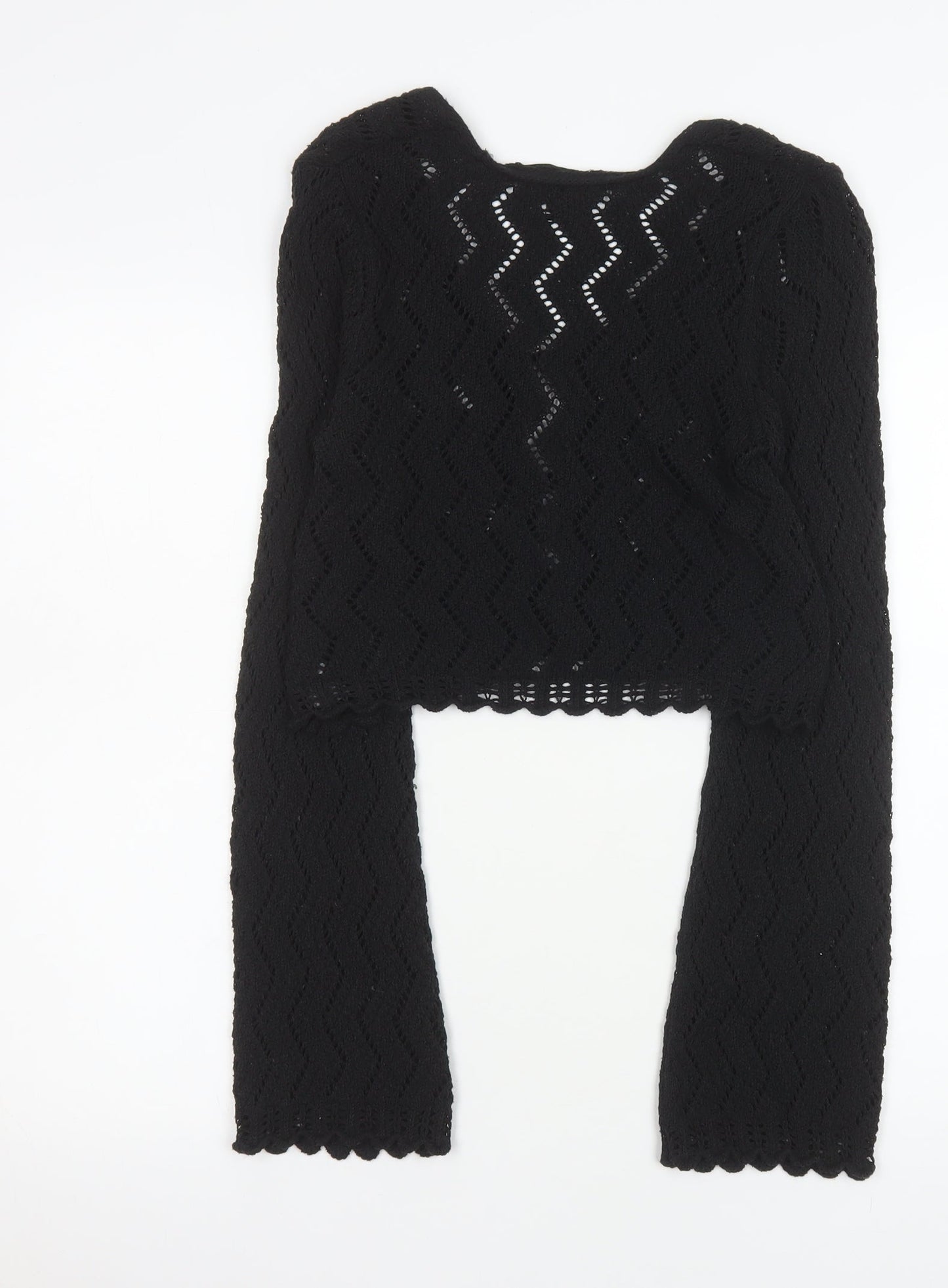 Womens UK Size 6 River Island Black Cardigan Jumper