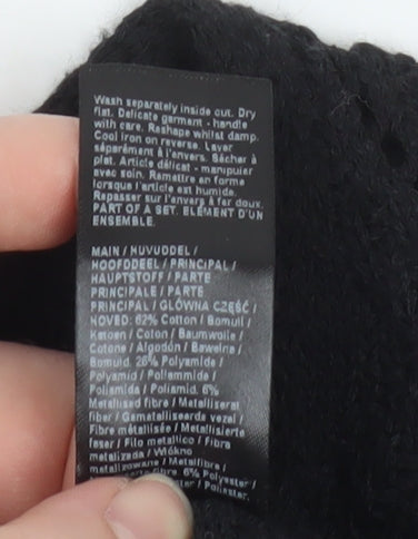 Womens UK Size 6 River Island Black Cardigan Jumper