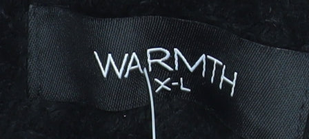 Matalan Men’s Black Fleece Hooded Robe XL Warm Belted Nightwear