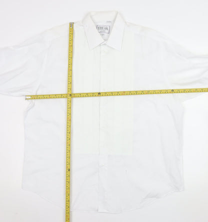Mens UK Collar Size 17 Frederick Theak Smart White  Dress Shirt
