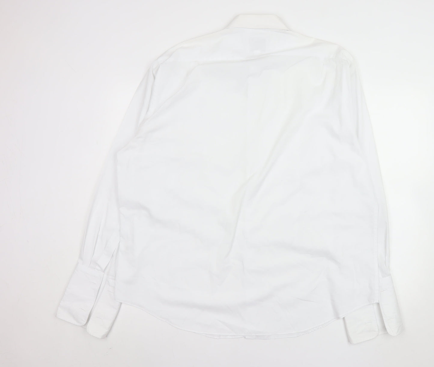 Mens UK Collar Size 17 Frederick Theak Smart White  Dress Shirt