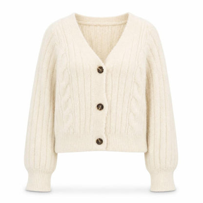 Womens UK Size S RUBY MOON Ivory Cardigan Jumper