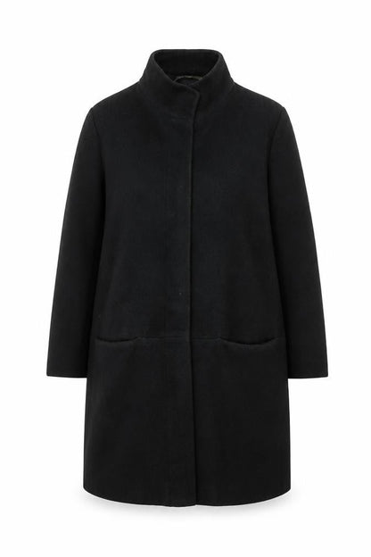 Marks & Spencer Women’s Black Wool Blend Overcoat Size 16