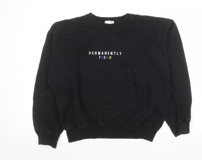 Womens UK Size L Skinnydip London Black Pullover Sweatshirt