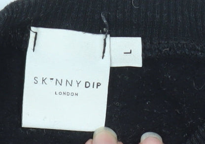 Womens UK Size L Skinnydip London Black Pullover Sweatshirt