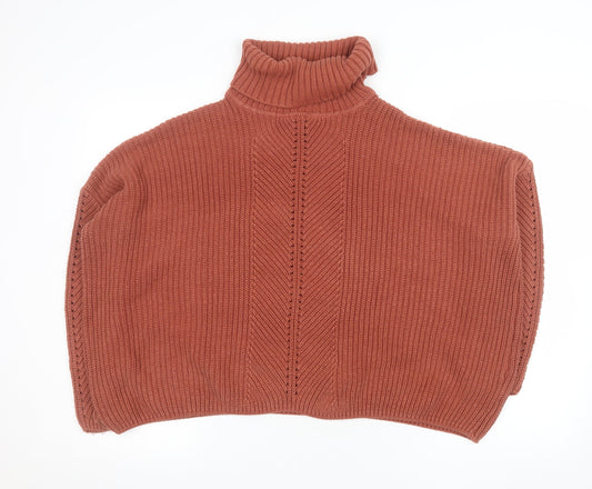 Womens UK Size 12 Miss Selfridge Brown Pullover Jumper