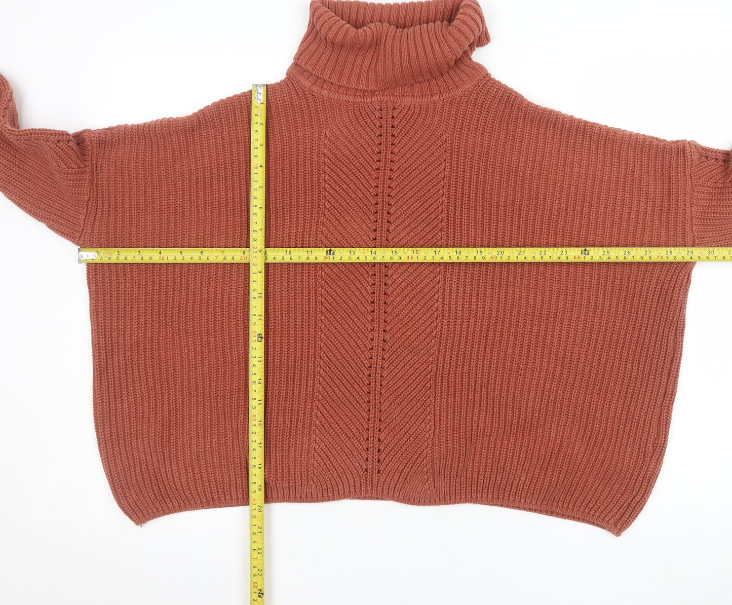 Womens UK Size 12 Miss Selfridge Brown Pullover Jumper