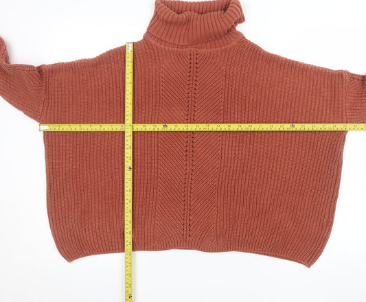 Womens UK Size 12 Miss Selfridge Brown Pullover Jumper
