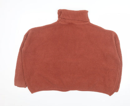 Womens UK Size 12 Miss Selfridge Brown Pullover Jumper