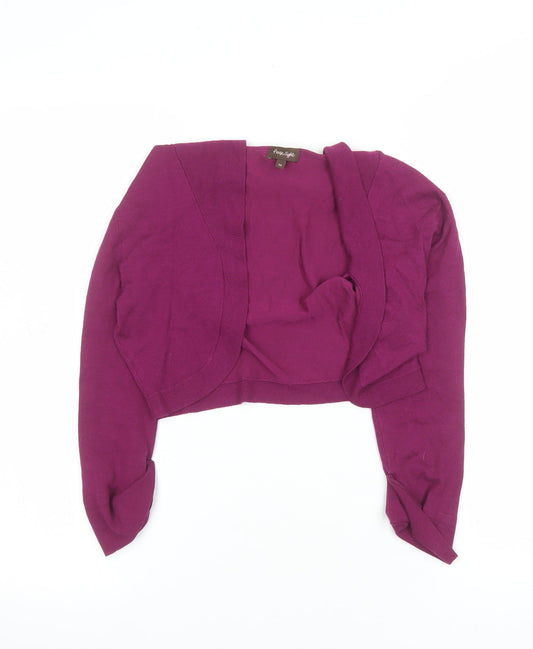 Womens UK Size 10 Phase Eight Purple Shrug Jumper