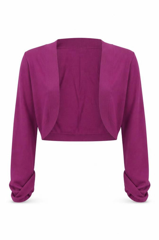 Womens UK Size 10 Phase Eight Purple Shrug Jumper