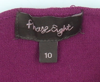 Womens UK Size 10 Phase Eight Purple Shrug Jumper