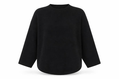 Womens UK Size L Alcedudu Black Pullover Jumper