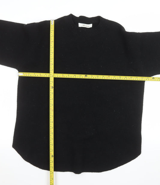 Womens UK Size L Alcedudu Black Pullover Jumper
