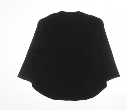 Womens UK Size L Alcedudu Black Pullover Jumper