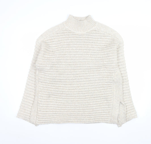 Mens UK Size M Marks and Spencer Beige Pullover Jumper