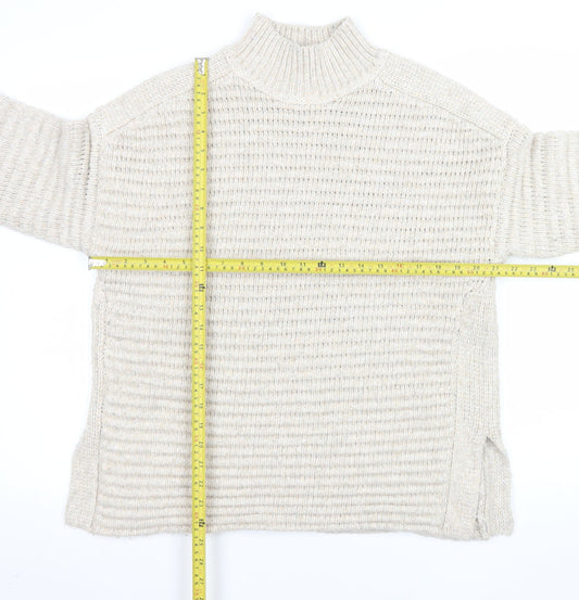 Mens UK Size M Marks and Spencer Beige Pullover Jumper
