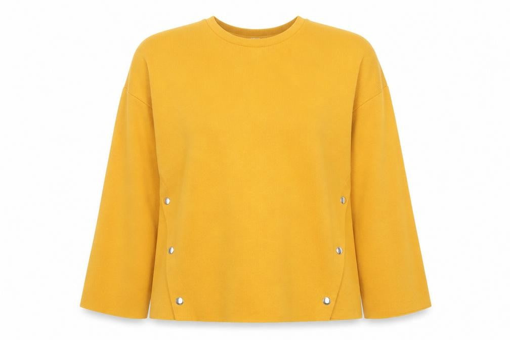 Womens UK Size 10 Zara Trafaluc Yellow Pullover Sweatshirt