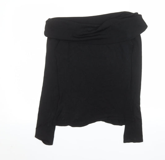 Womens UK Size 10 Karen Millen Black Basic Blouse