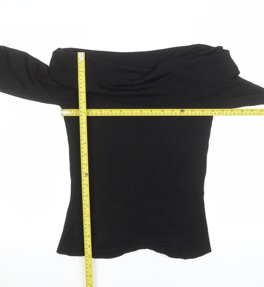Womens UK Size 10 Karen Millen Black Basic Blouse