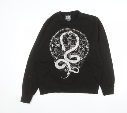 Mens UK Size M Gametee Black Pullover Sweatshirt