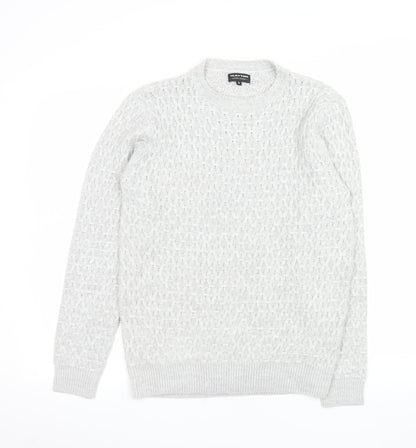Mens UK Size S Clayton Grey Pullover Jumper