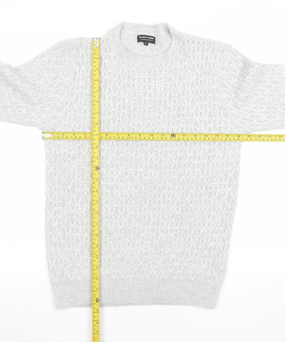 Mens UK Size S Clayton Grey Pullover Jumper