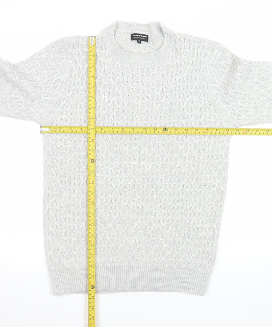 Mens UK Size S Clayton Grey Pullover Jumper