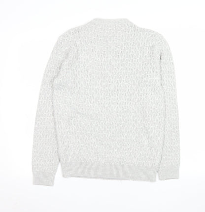 Mens UK Size S Clayton Grey Pullover Jumper