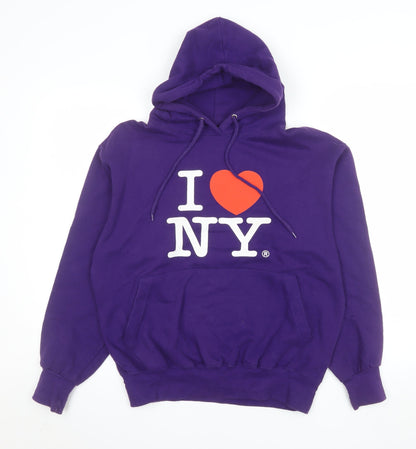 Mens UK Size S SUN USA Purple Pullover Hoodie