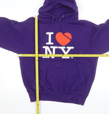 Mens UK Size S SUN USA Purple Pullover Hoodie
