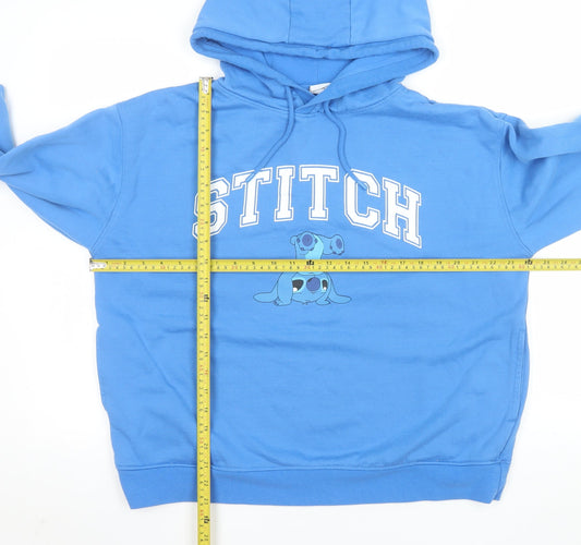 Womens UK Size L Disney Blue Pullover Hoodie