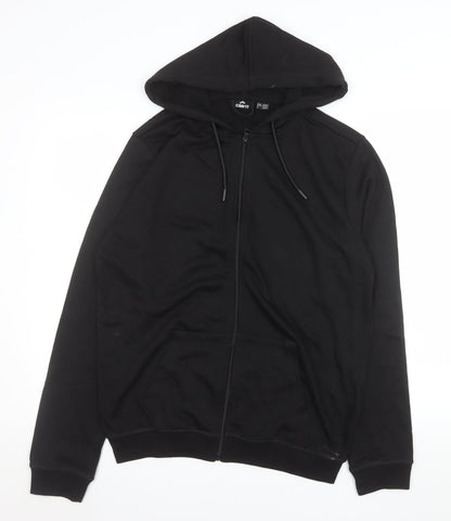 Crivit Men's Black M Full Zip Hooded Jacket with Pockets