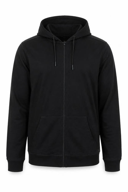 Crivit Men's Black M Full Zip Hooded Jacket with Pockets