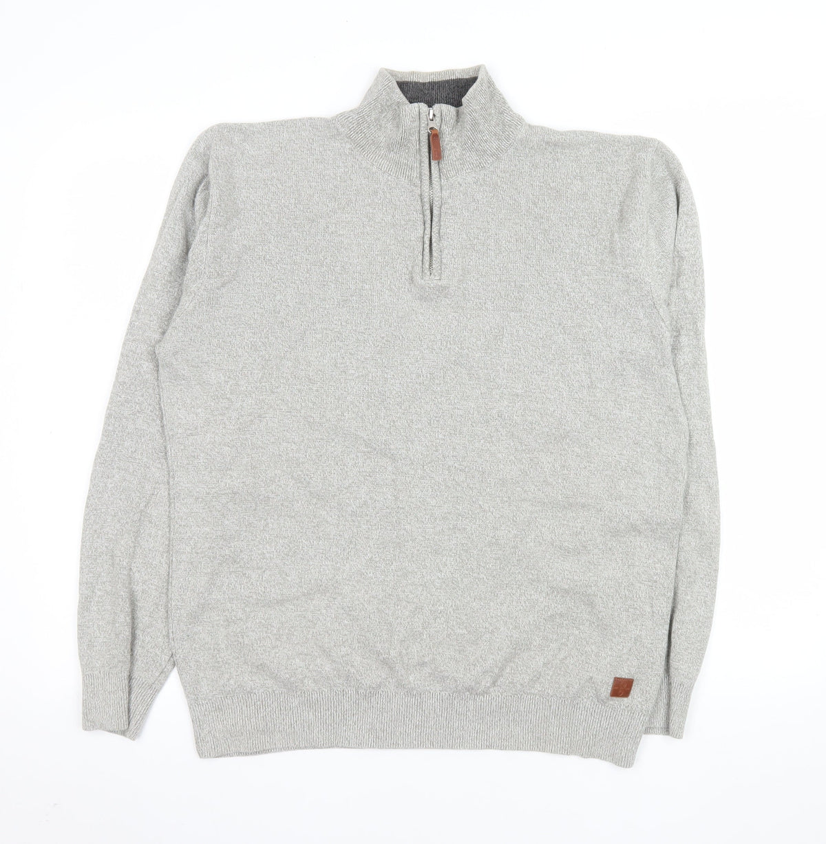 Mens UK Size M NEXT Grey Henley Sweatshirt