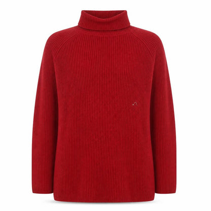 Marks and Spencer Womens Red Roll Neck Acrylic Jumper Size 10