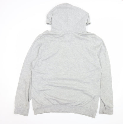 Mens UK Size L Bershka Grey Pullover Hoodie