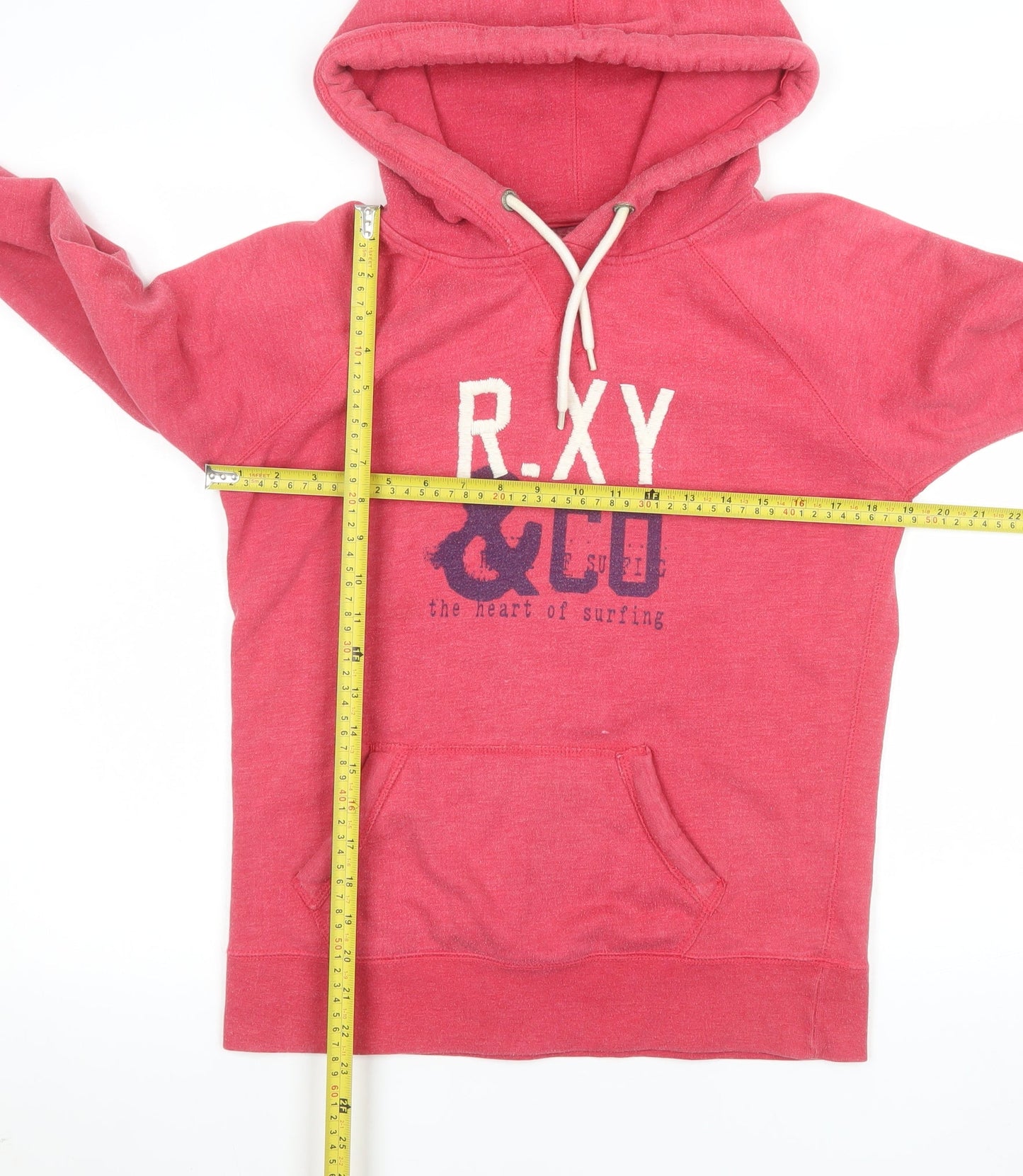 Womens UK Size L ROXY Pink Pullover Hoodie