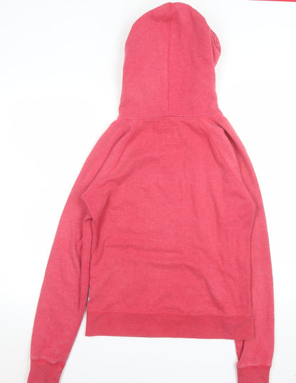 Womens UK Size L ROXY Pink Pullover Hoodie