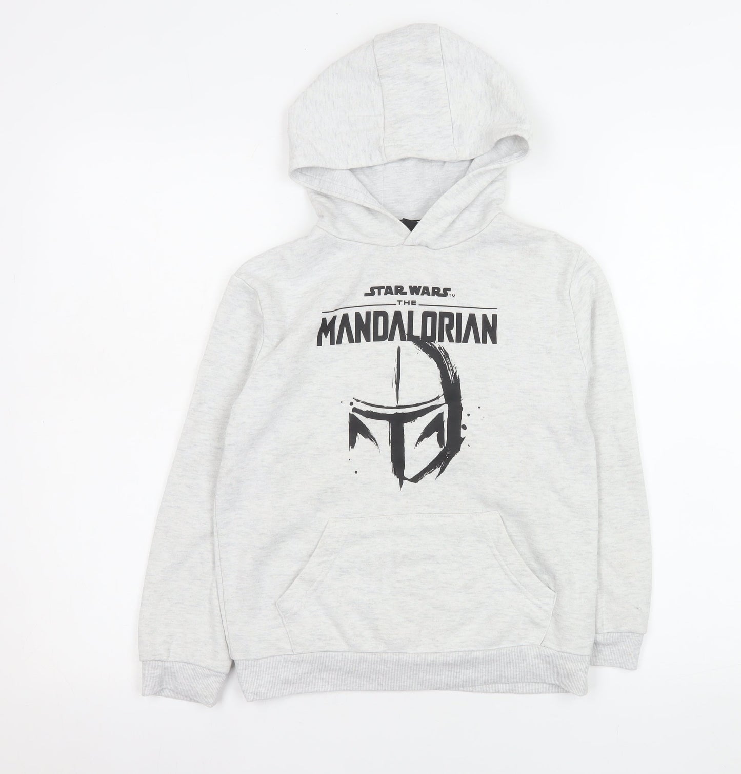 Boys UK Size 8-9 Years Star Wars Grey Pullover Hoodie