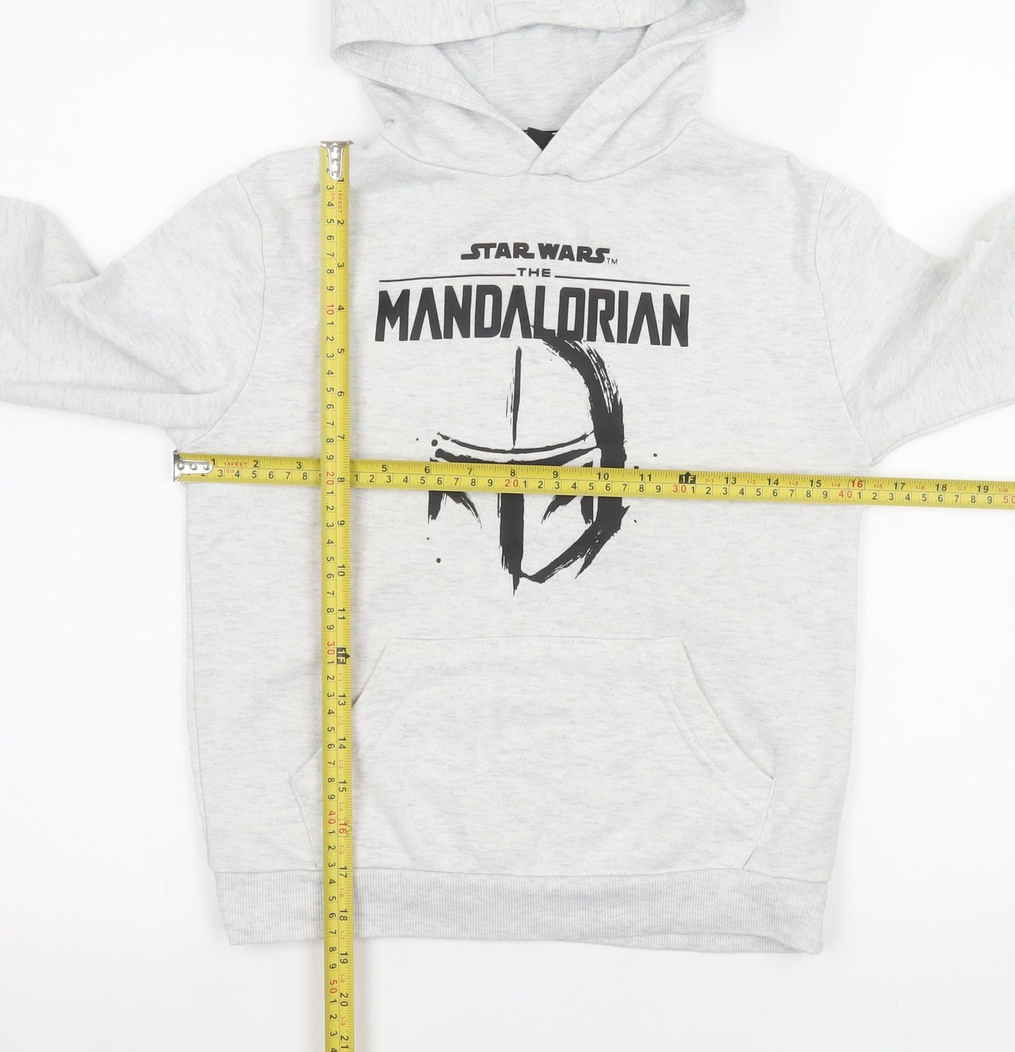 Boys UK Size 8-9 Years Star Wars Grey Pullover Hoodie