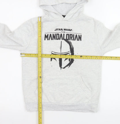Boys UK Size 8-9 Years Star Wars Grey Pullover Hoodie