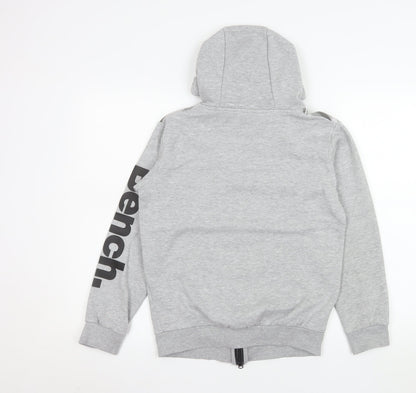 Bench Boys Grey Camo Hooded Full Zip Track Jacket 11-12 Years
