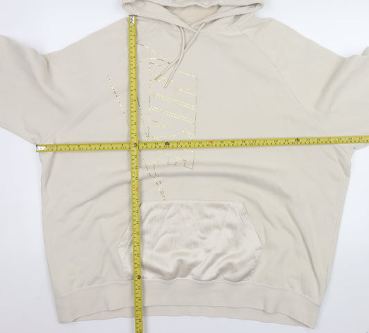 Womens UK Size XL Nike Beige Pullover Hoodie