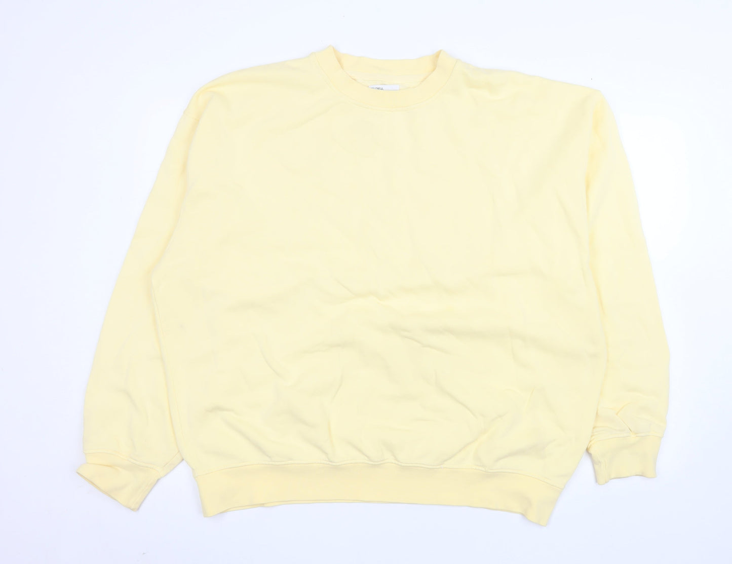 Womens UK Size 2XL Colorful Standard Yellow Pullover Sweatshirt