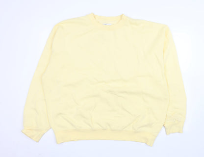 Womens UK Size 2XL Colorful Standard Yellow Pullover Sweatshirt