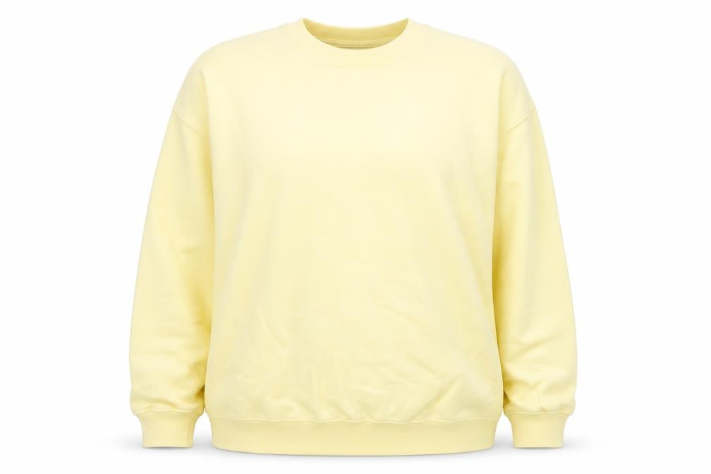 Womens UK Size 2XL Colorful Standard Yellow Pullover Sweatshirt
